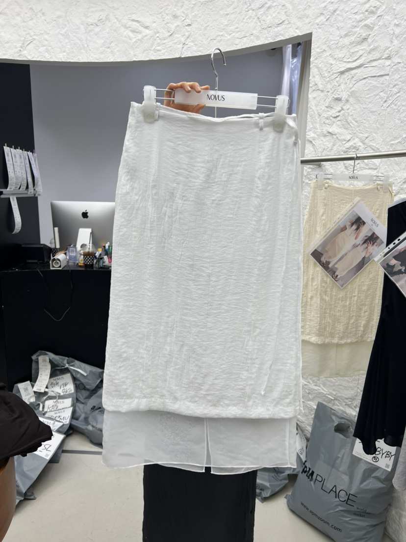 NOVUS韓國直郵實拍女士新款熱賣推薦人氣職業半身裙中短裙NOVUS半身裙/中短裙