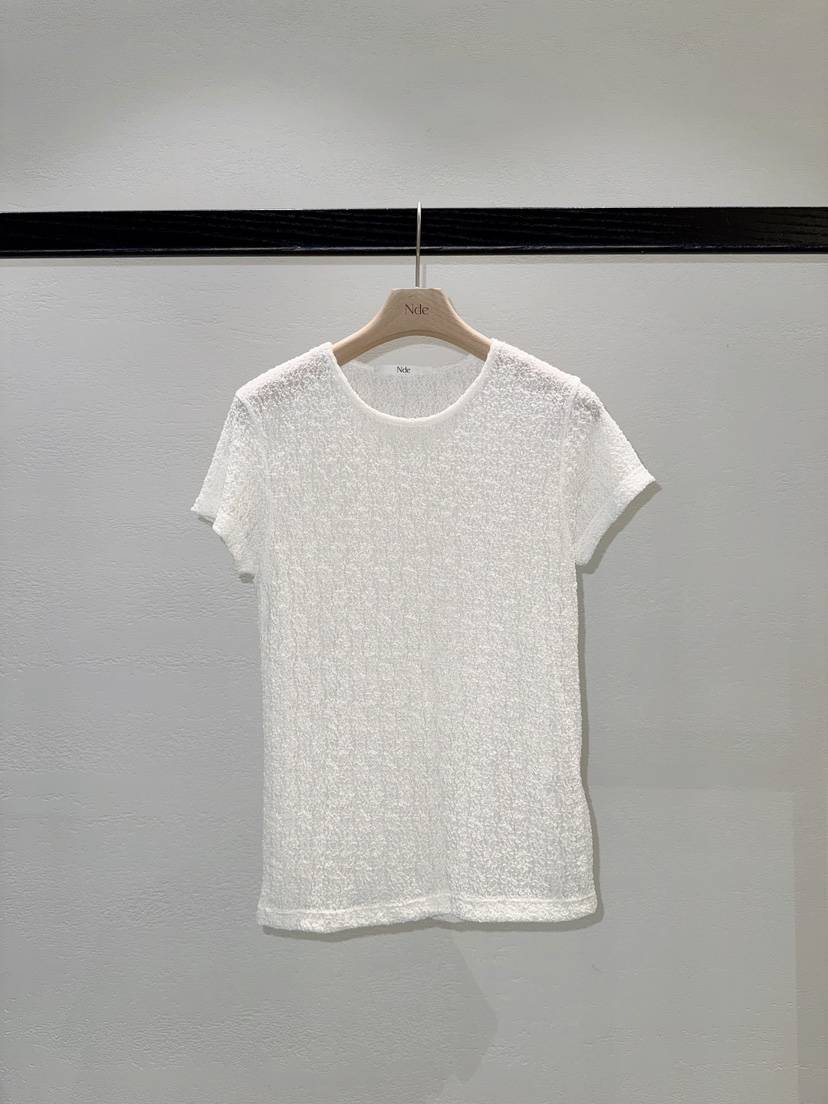 NDE韓國直郵女裝新款職業時尚人氣熱賣推薦休閑26春夏T恤蕾絲BOHEME_NDET恤