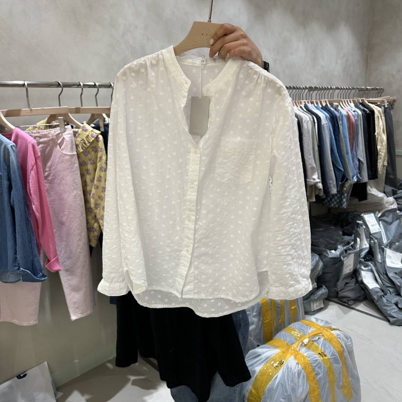 DELI JENNY韓國東大門代購女裝新品時尚休閑熱賣襯衫蕾絲衫DELI JENNY襯衫/蕾絲衫