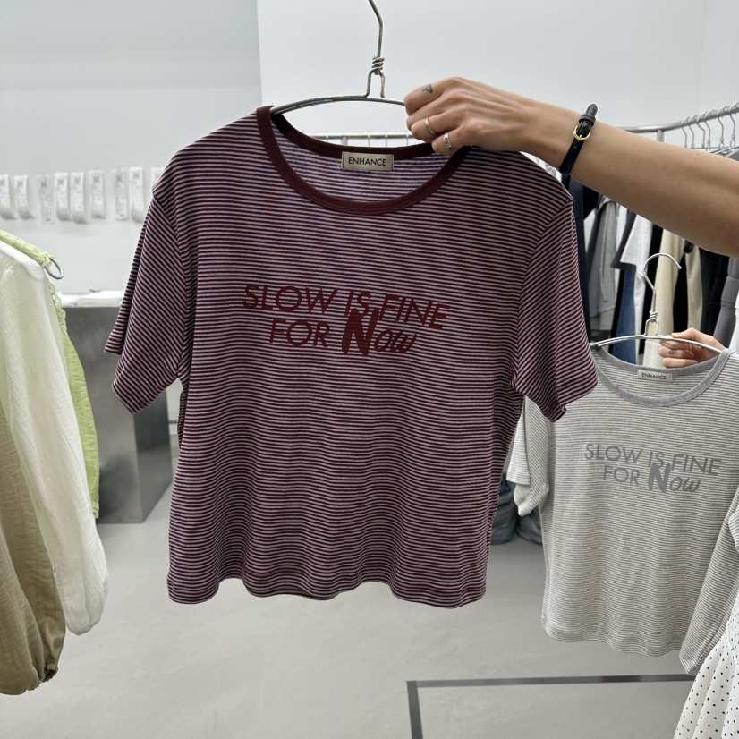 ENHANCE韓國直郵女士新品職業熱賣休閑26春夏時尚推薦T恤ENHANCE/HOPESMORET恤