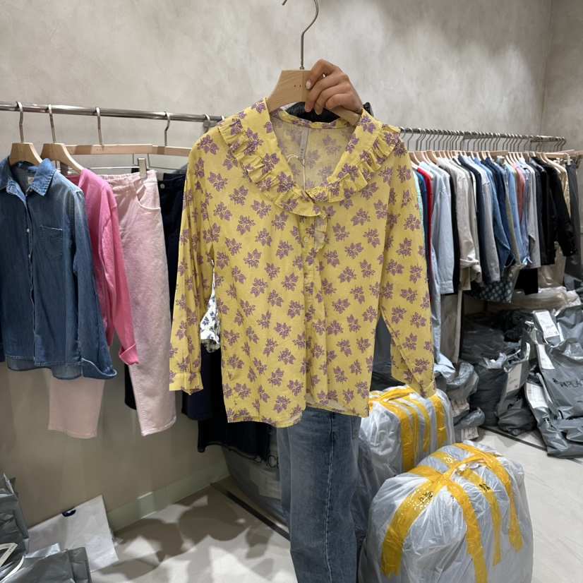 DELI JENNY韓國直郵女士新品26春夏休閑熱賣時尚襯衫蕾絲衫DELI JENNY襯衫/蕾絲衫