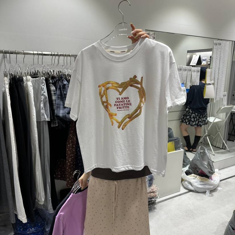 COMBO韓國東大門代購女士新品26春夏人氣職業休閑時尚T恤COM_BOT恤