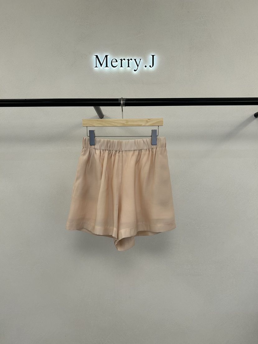 MERRY-J韓國直郵實拍女裝新款職業人氣26春夏短褲歐根紗MERRY-J短褲