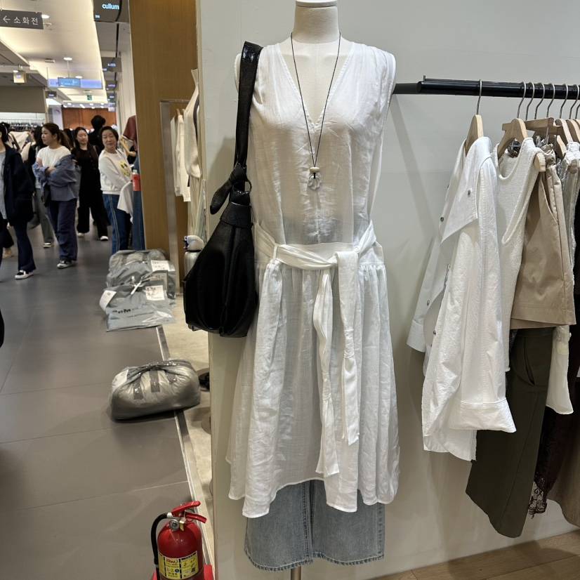 WINSOME韓國直郵女士新品推薦26春夏熱賣時尚連衣裙含腰帶WINSOME連衣裙