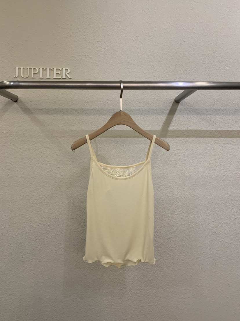 JUPITER韓國代購女士新款時尚熱賣人氣休閑26春夏吊帶背心蕾絲JUPITER吊帶/背心