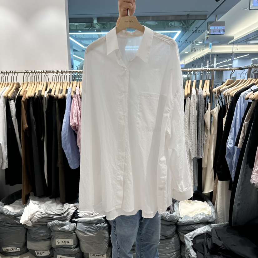 HONG.U韓國代購女裝新款熱賣推薦26春夏人氣職業襯衫蕾絲衫HONG.U襯衫/蕾絲衫