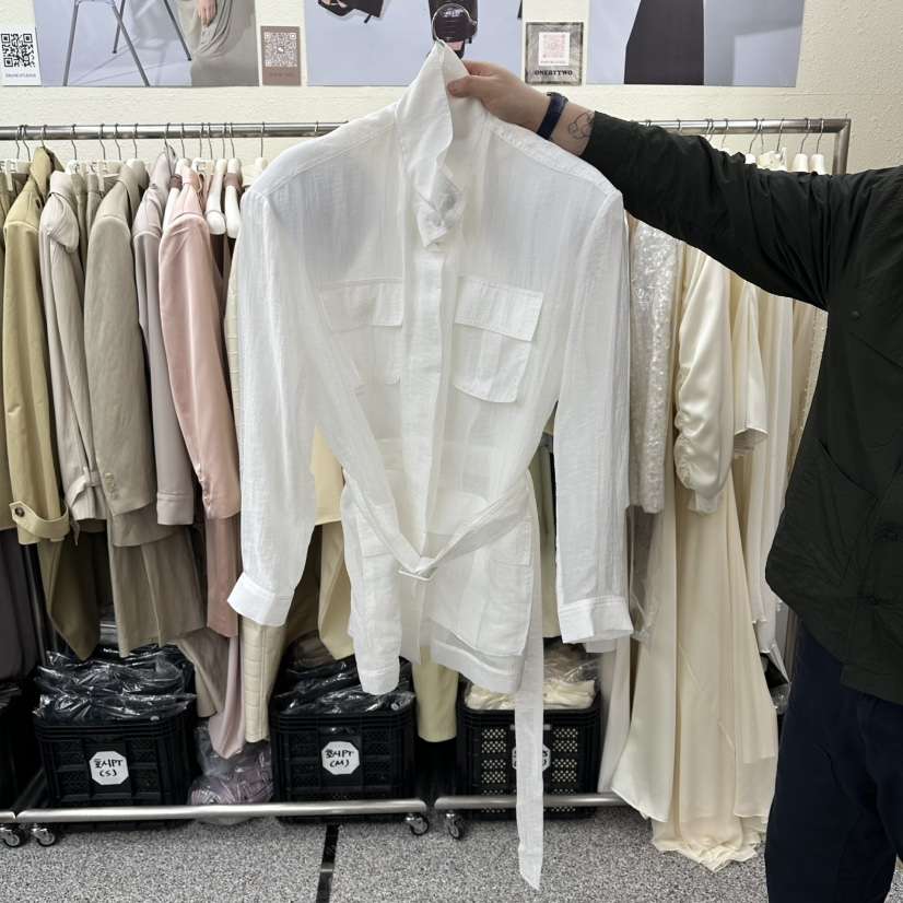 ONEBYTWO韓國東大門直郵女裝新品職業26春夏人氣夾克透明ONE BY TWO夾克