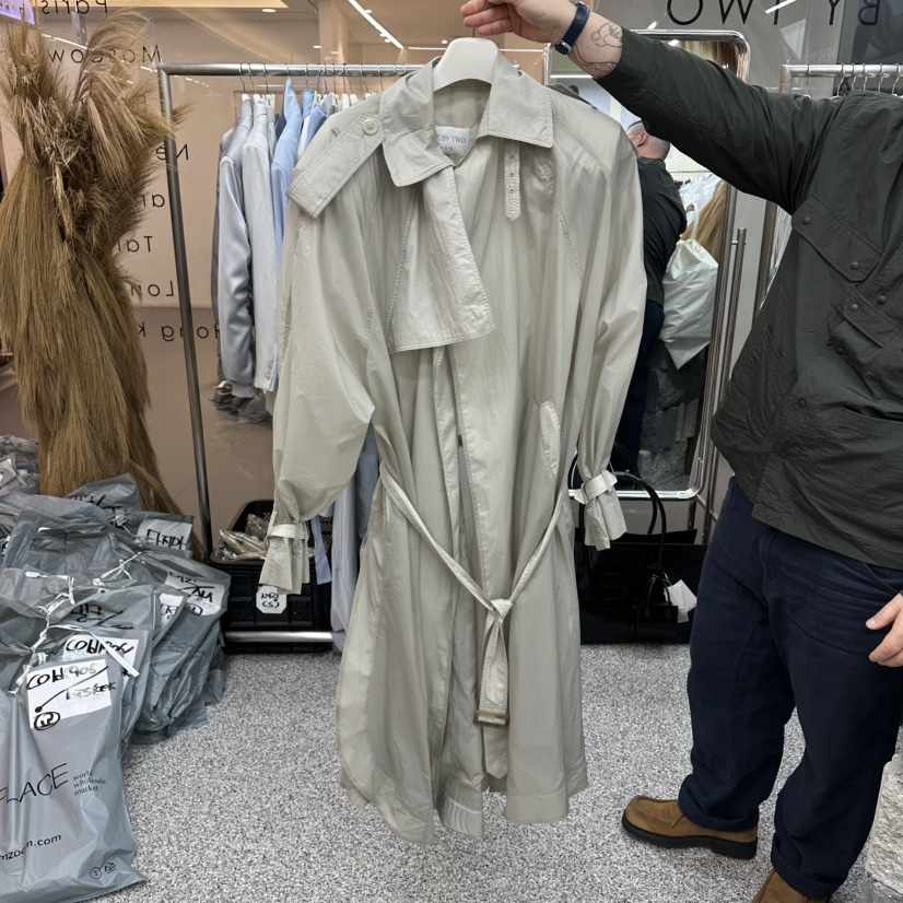 ONEBYTWO韓國直郵女士新品推薦人氣26春夏長款風衣含腰帶ONE BY TWO長款風衣