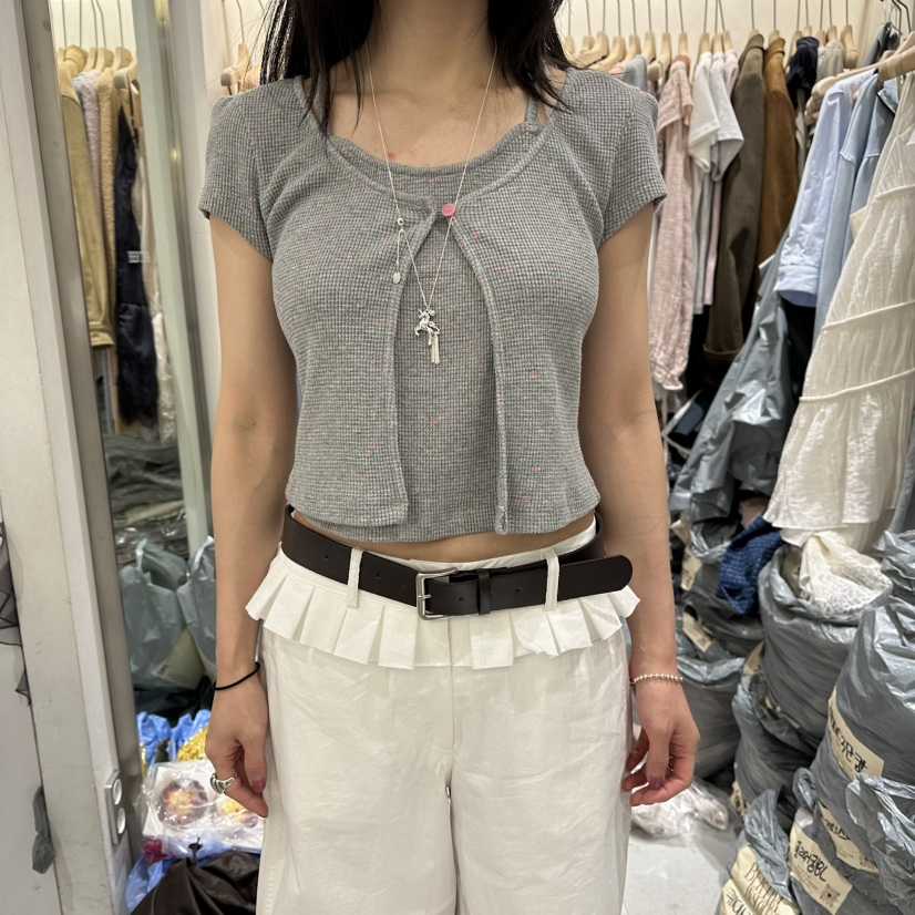 BERTHA韓國東大門代購女士新品休閑職業推薦時尚T恤假兩件BERTHAT恤