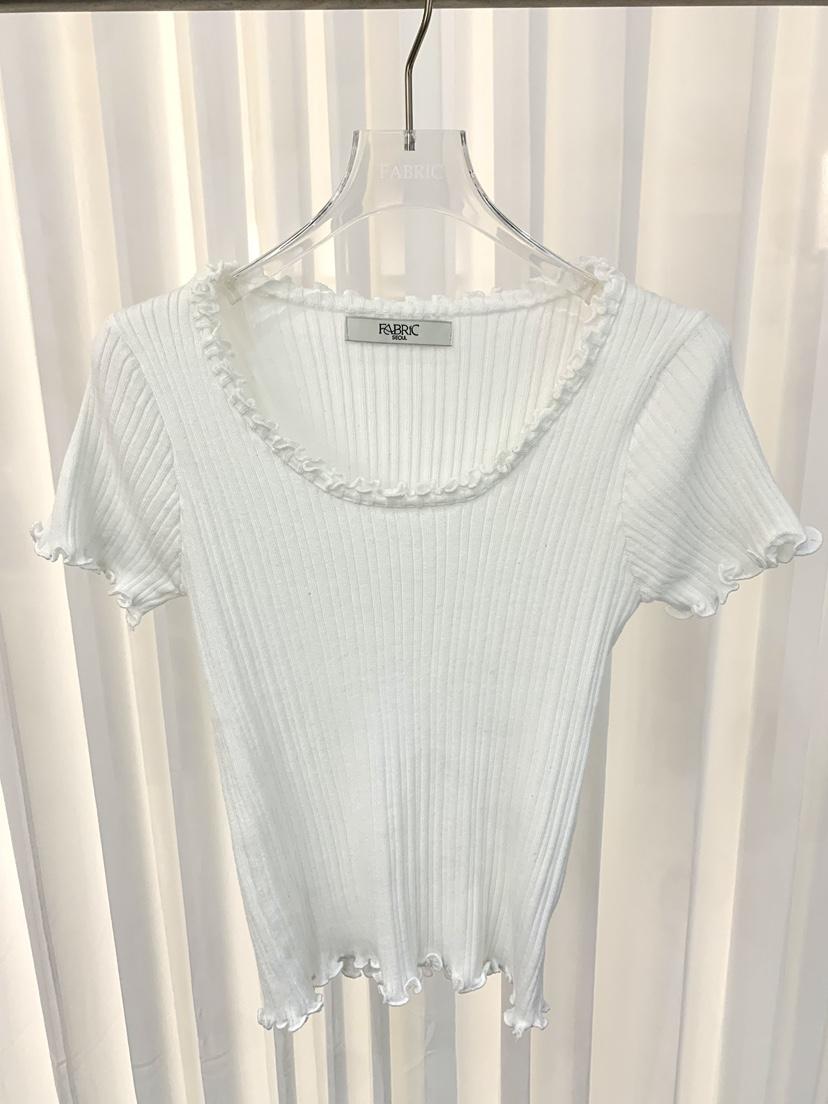 FABRIC韓國直郵實拍女士新款熱賣休閑26春夏時尚針織衫褶皺FABRIC針織衫