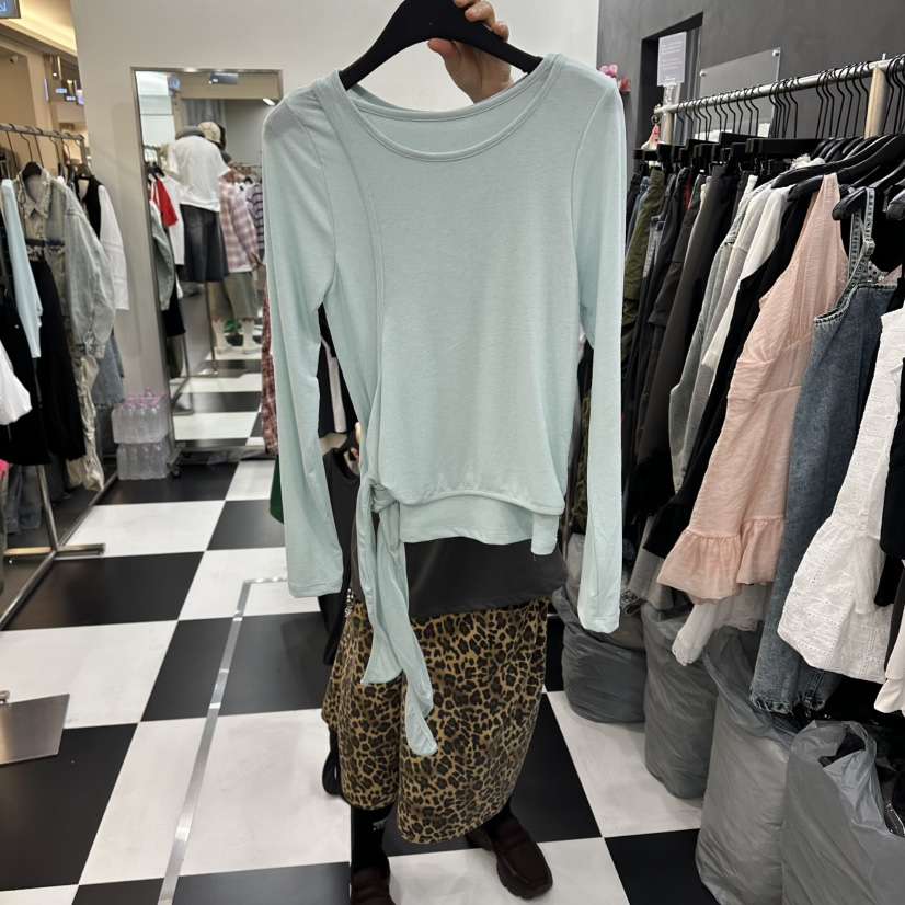 LADYBLACK/THE BLACK韓國代購女裝新品休閑人氣長袖T恤LADYBLACK/THE BLACK長袖T恤