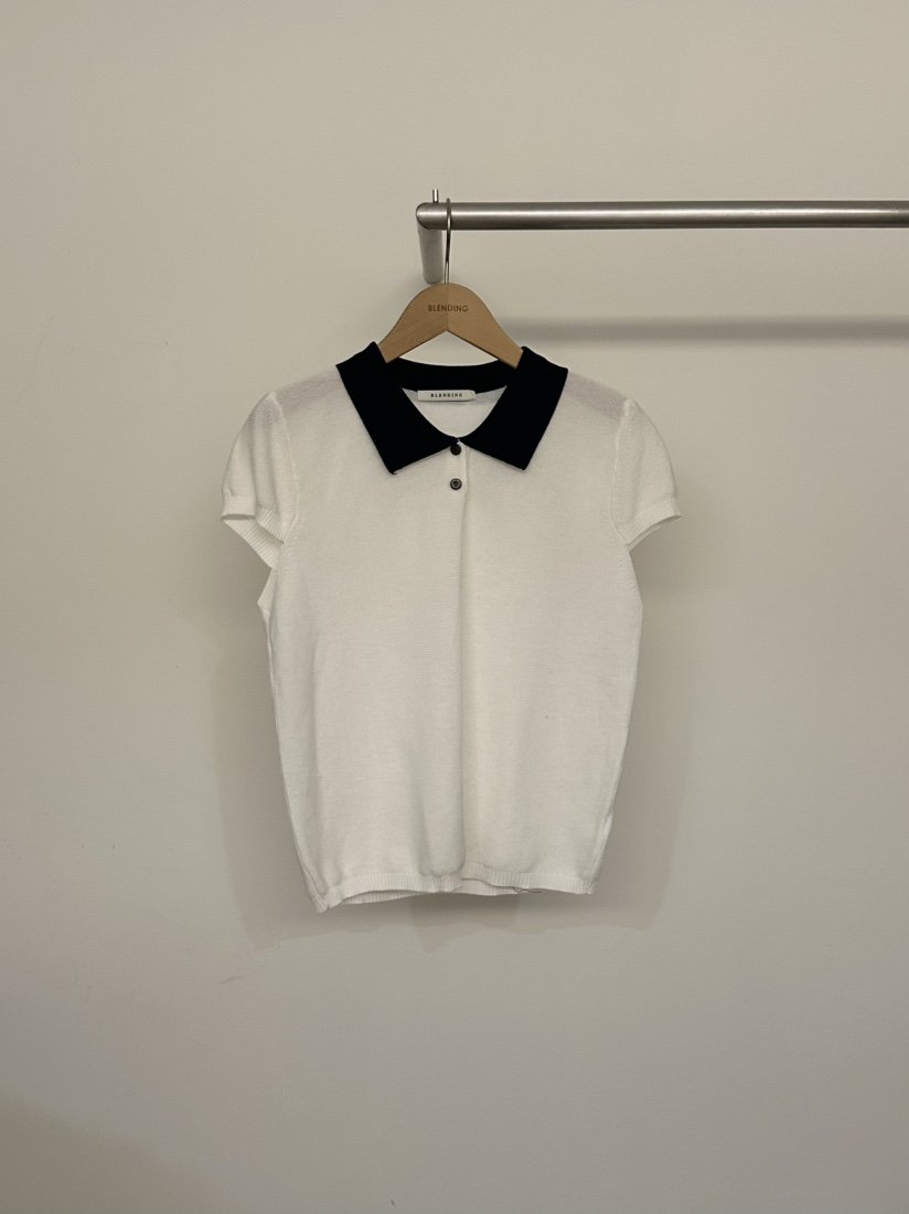 BLENDING-p韓國代購女裝新款熱賣26春夏職業推薦針織衫撞色BLENDING-p針織衫