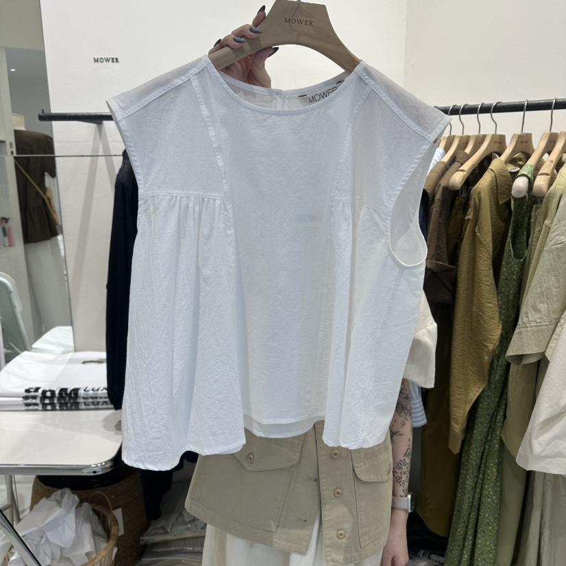 MOWER韓國直郵女裝新品熱賣休閑職業推薦26春夏襯衫蕾絲衫MOWER襯衫/蕾絲衫