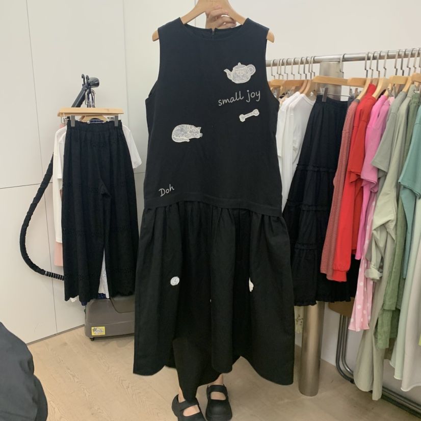 DOHWAJI韓國直郵實拍女士新品休閑時尚26春夏推薦連衣裙刺繡DOHWAJI連衣裙