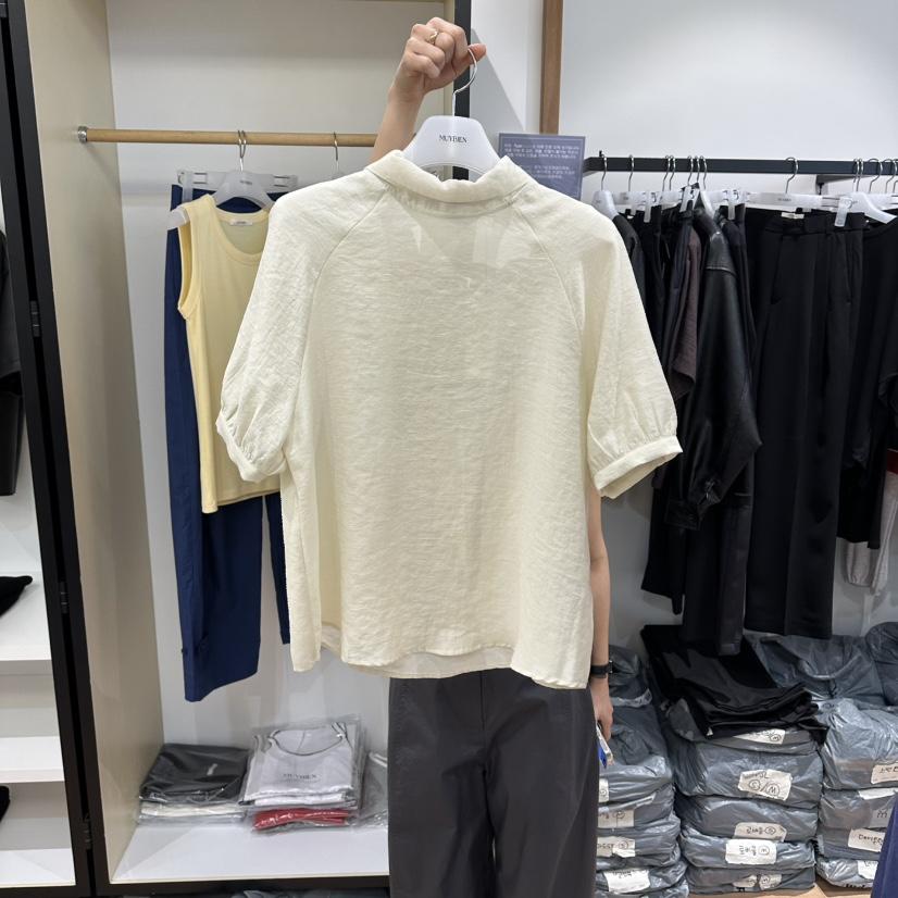 MUYBIEN韓國東大門代購女士新品熱賣推薦職業休閑襯衫蕾絲衫MUYBIEN襯衫/蕾絲衫