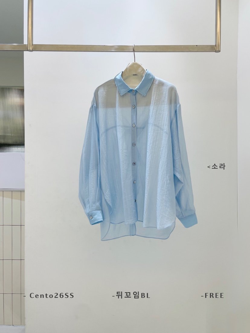 CENTO韓國直郵女裝新品職業時尚推薦人氣熱賣休閑襯衫蕾絲衫CENTO襯衫/蕾絲衫