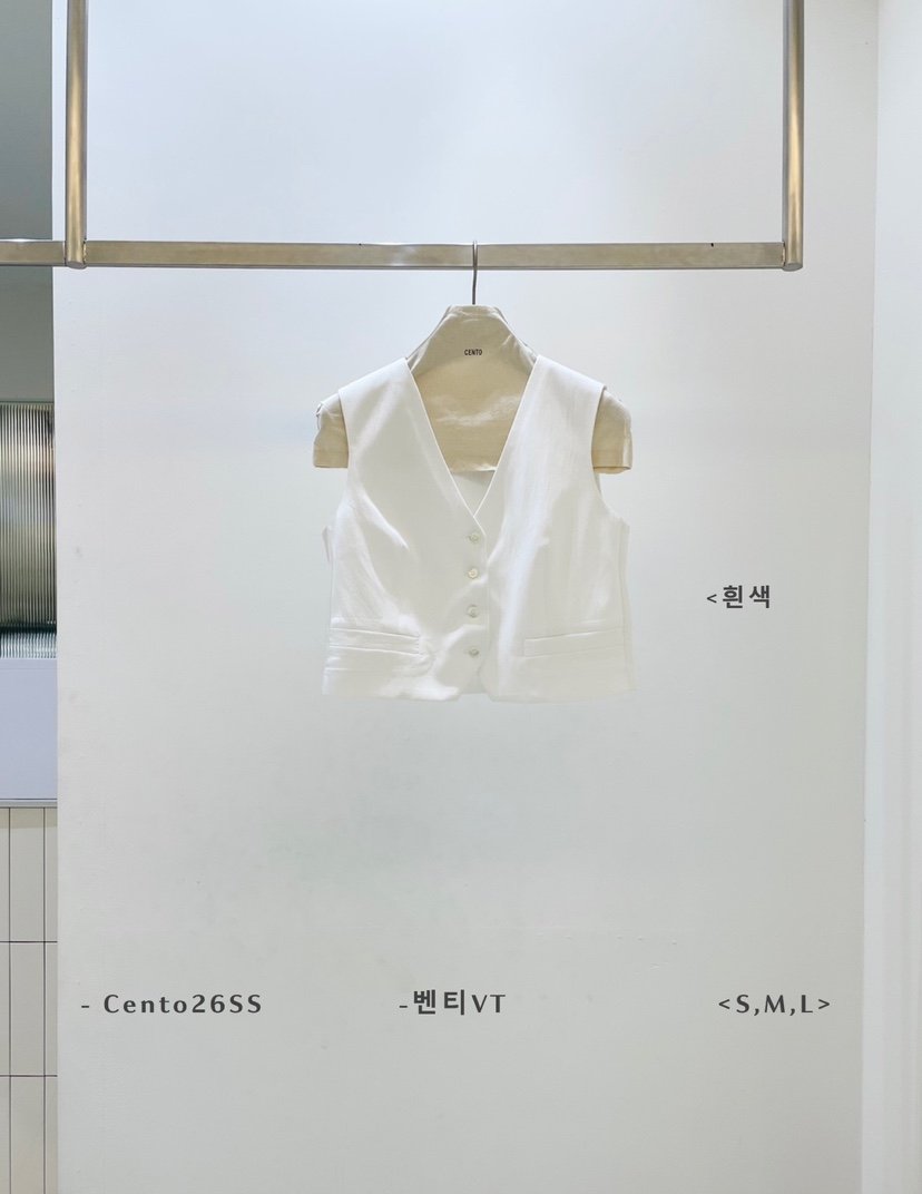 CENTO韓國直郵實拍女裝新品休閑時尚26春夏熱賣人氣推薦馬甲CENTO馬甲