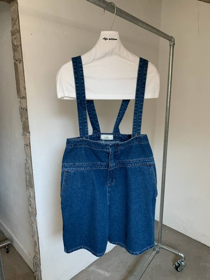 A Flan韓國東大門直郵女士新款時尚休閑推薦26春夏背帶褲AFN/FLAN EDITION背帶褲