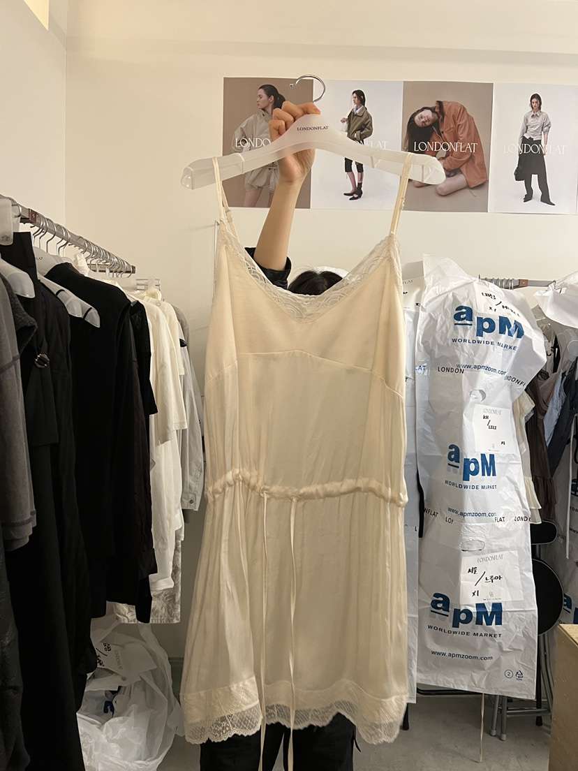 LONDON FLAT韓國直郵女士新品休閑時尚熱賣職業連衣裙蕾絲LONDON FLAT連衣裙