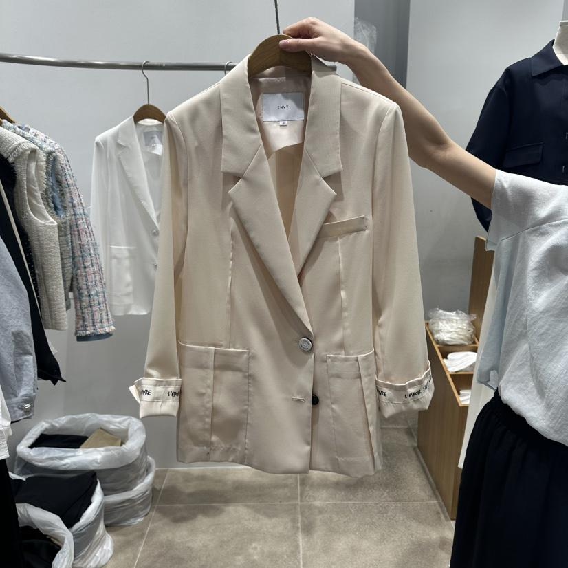 ENVY韓國東大門代購女士新款推薦26春夏職業休閑夾克褶裥ENVY夾克
