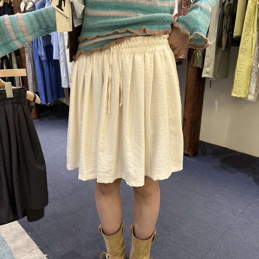 FURE韓國東大門直郵女裝新款推薦時尚26春夏短裙刺繡柔軟FURE短裙