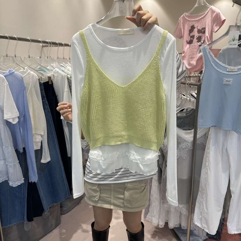 MIMME/LOOKK韓國東大門代購女士新款人氣推薦熱賣吊帶背心MIMME/LOOKK吊帶/背心