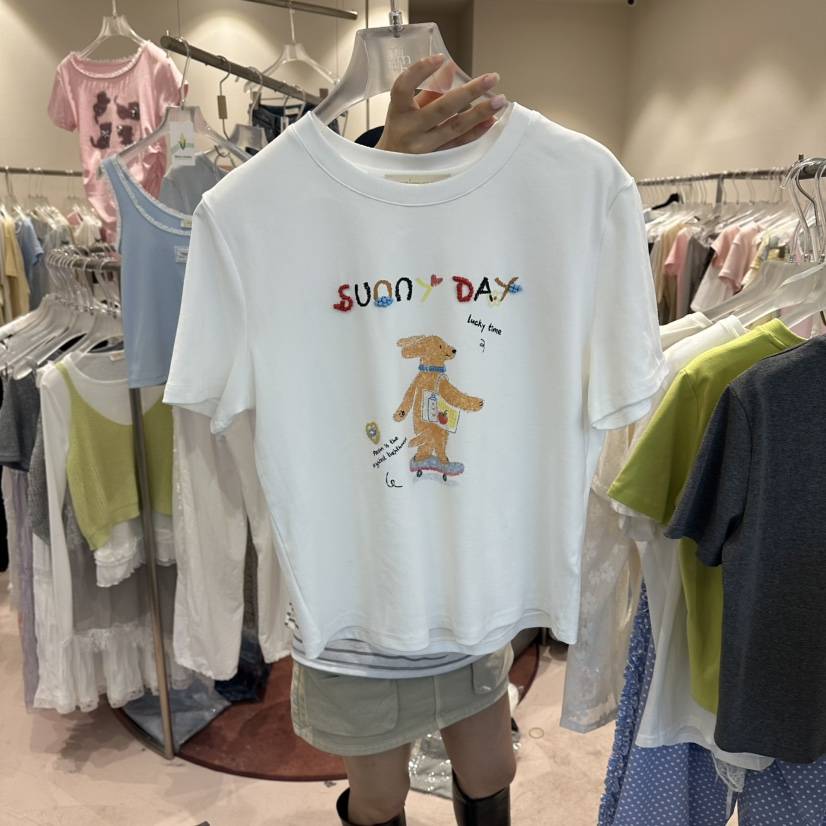 MIMME/LOOKK韓國直郵實拍女士新款熱賣時尚人氣職業26春夏T恤MIMME/LOOKKT恤