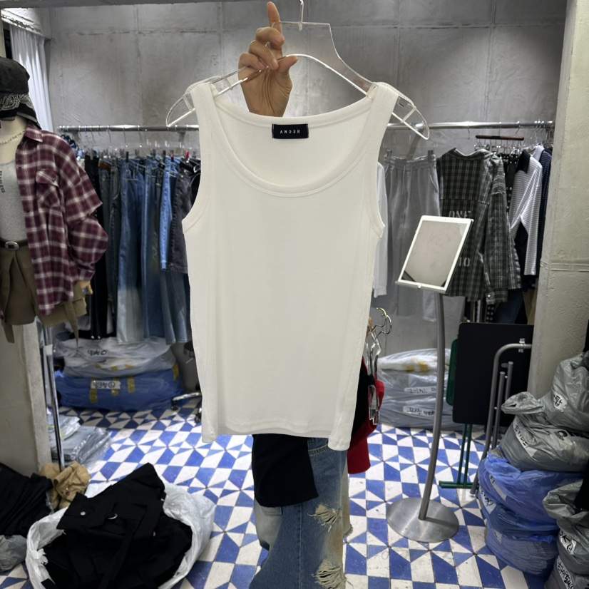 AMOUR韓國直郵實拍女裝新款26春夏休閑職業人氣吊帶背心高領AMOUR吊帶/背心