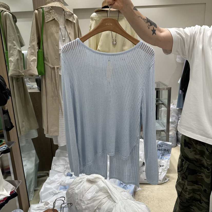 MELO韓國代購女士新品休閑推薦時尚26春夏人氣熱賣針織衫MELO針織衫