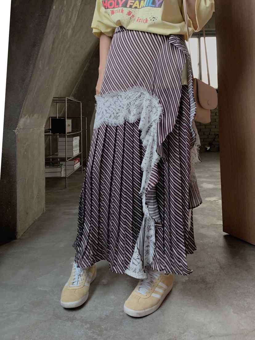 MAISONDEGLORY東大門直郵女士新款26春夏推薦長裙裹身裙褶裙MAISON DE GLORY長裙