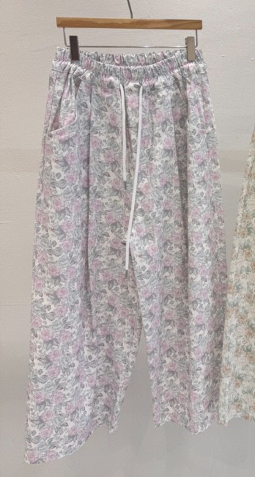 MAISONDEGLORY韓國直郵女士新款26春夏熱賣人氣休閑褲花朵棉MAISON DE GLORY休閑褲