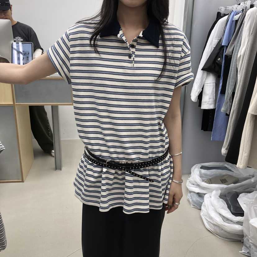 STAINLESS韓國直郵女士新品26春夏真品人氣熱賣T恤不含腰帶STAINLESST恤