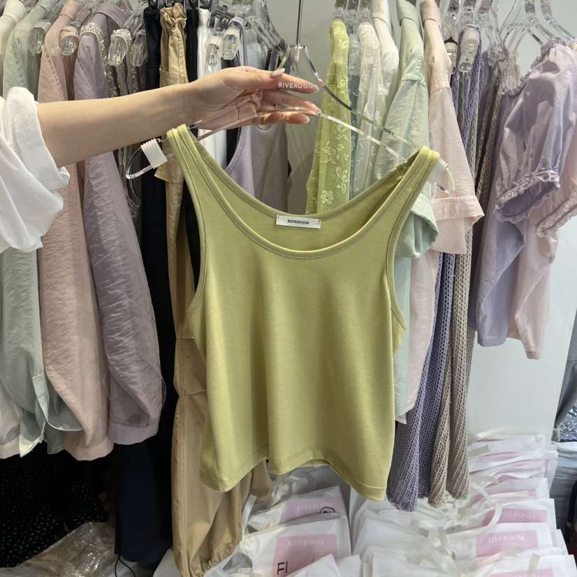 RIVEROOM東大門實拍女裝新品時尚職業人氣真品休閑吊帶背心RIVEROOM吊帶/背心