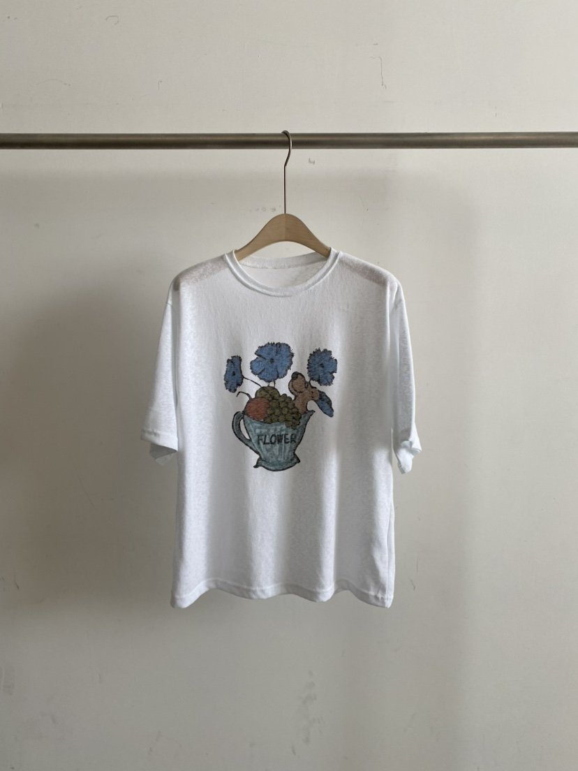 COCOMATON韓國代購女士新品時尚職業人氣26春夏休閑T恤花朵COCOMATONT恤