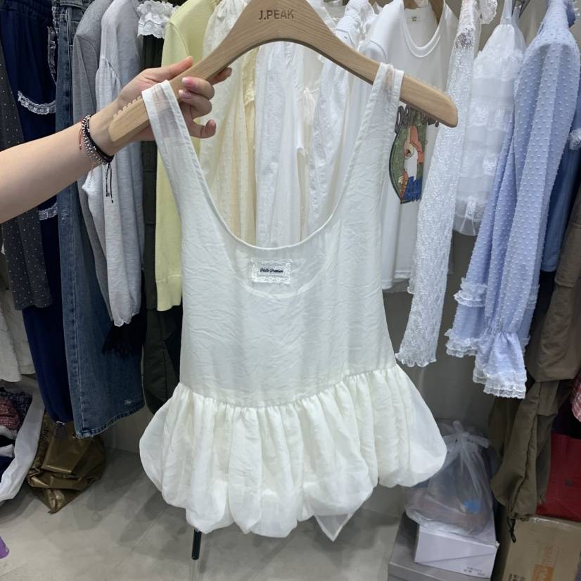 J PEAK/BY FLOW韓國代購女士新品時尚吊帶背心不含內搭網眼J PEAK吊帶/背心