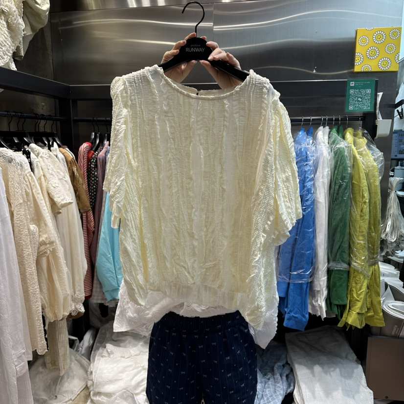 RUNWAY-런웨이東大門直郵女裝新款26春夏熱賣襯衫蕾絲衫RUNWAY襯衫/蕾絲衫