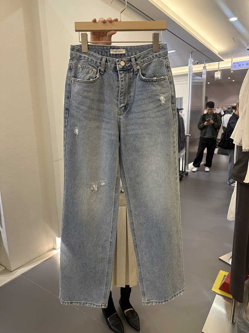 MONDAYMORING韓國代購女士新款26春夏真品職業熱賣牛仔褲MONDAYMORING牛仔褲