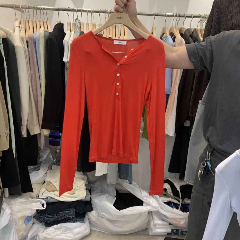 ORRD東大門直郵女士新品職業真品時尚人氣休閑26春夏長袖T恤ORRD長袖T恤
