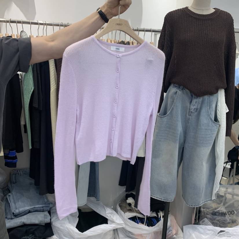 ORRD東大門直郵女士新款休閑人氣時尚職業真品針織衫紐扣ORRD針織衫