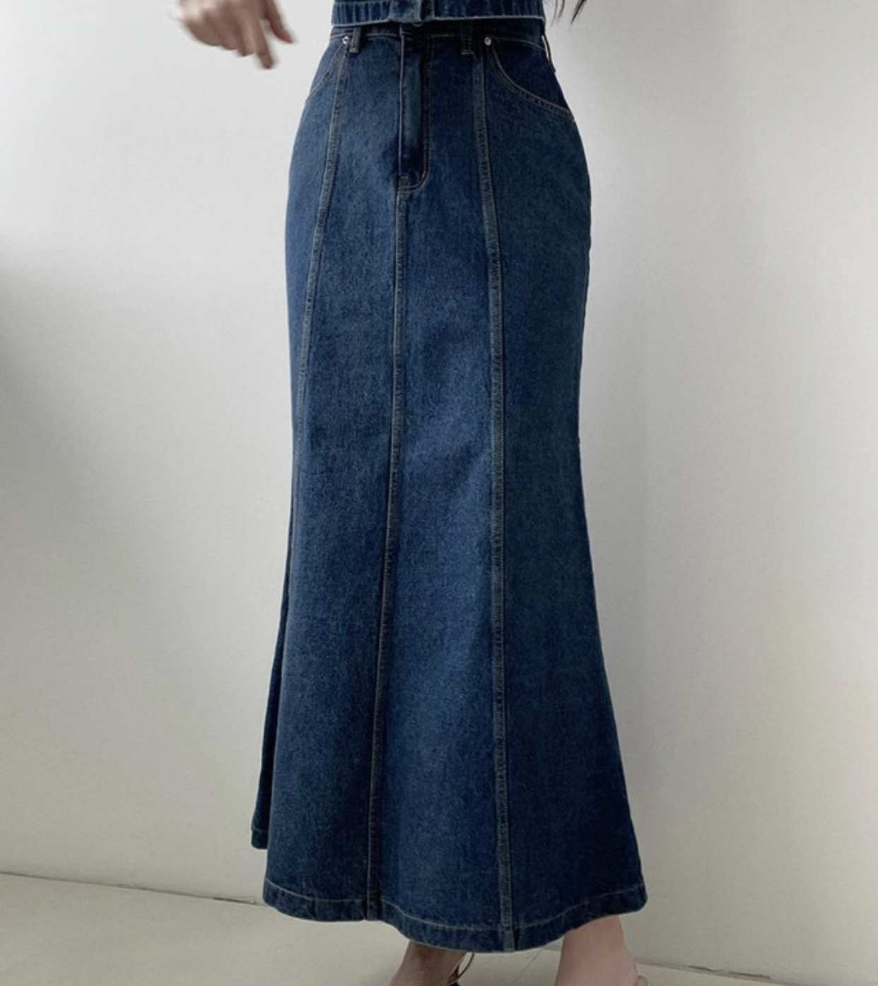 BLOCK韓國代購女裝新款26春夏熱賣休閑時尚人氣推薦職業長裙BLOCK長裙