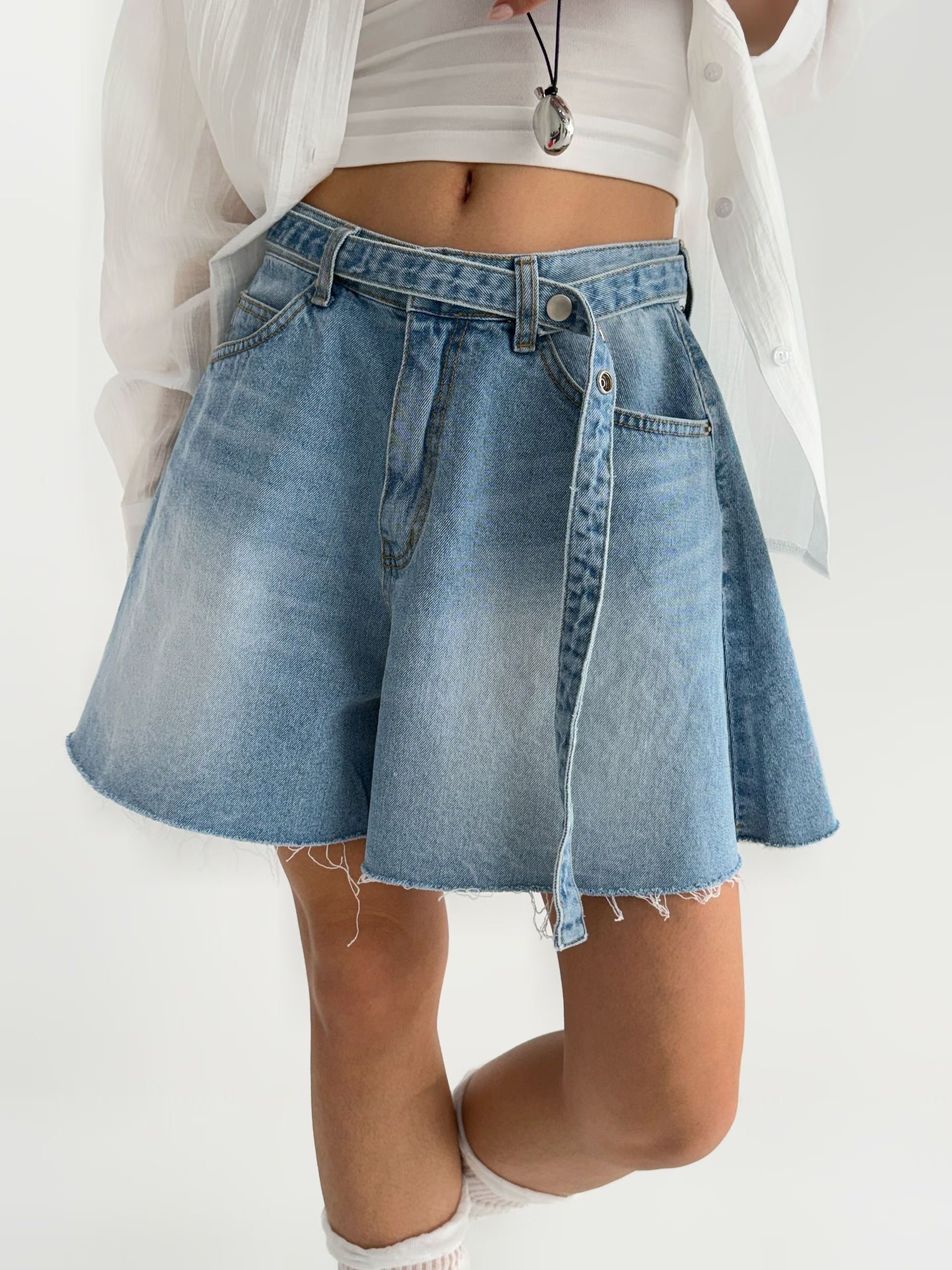 BLOCK韓國直郵實拍女裝新款職業26春夏熱賣時尚人氣休閑短裙BLOCK短裙