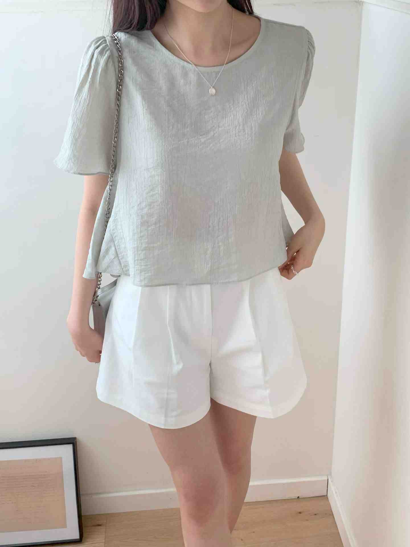 AND韓國代購女士新款人氣熱賣時尚26春夏職業休閑襯衫蕾絲衫AND襯衫/蕾絲衫