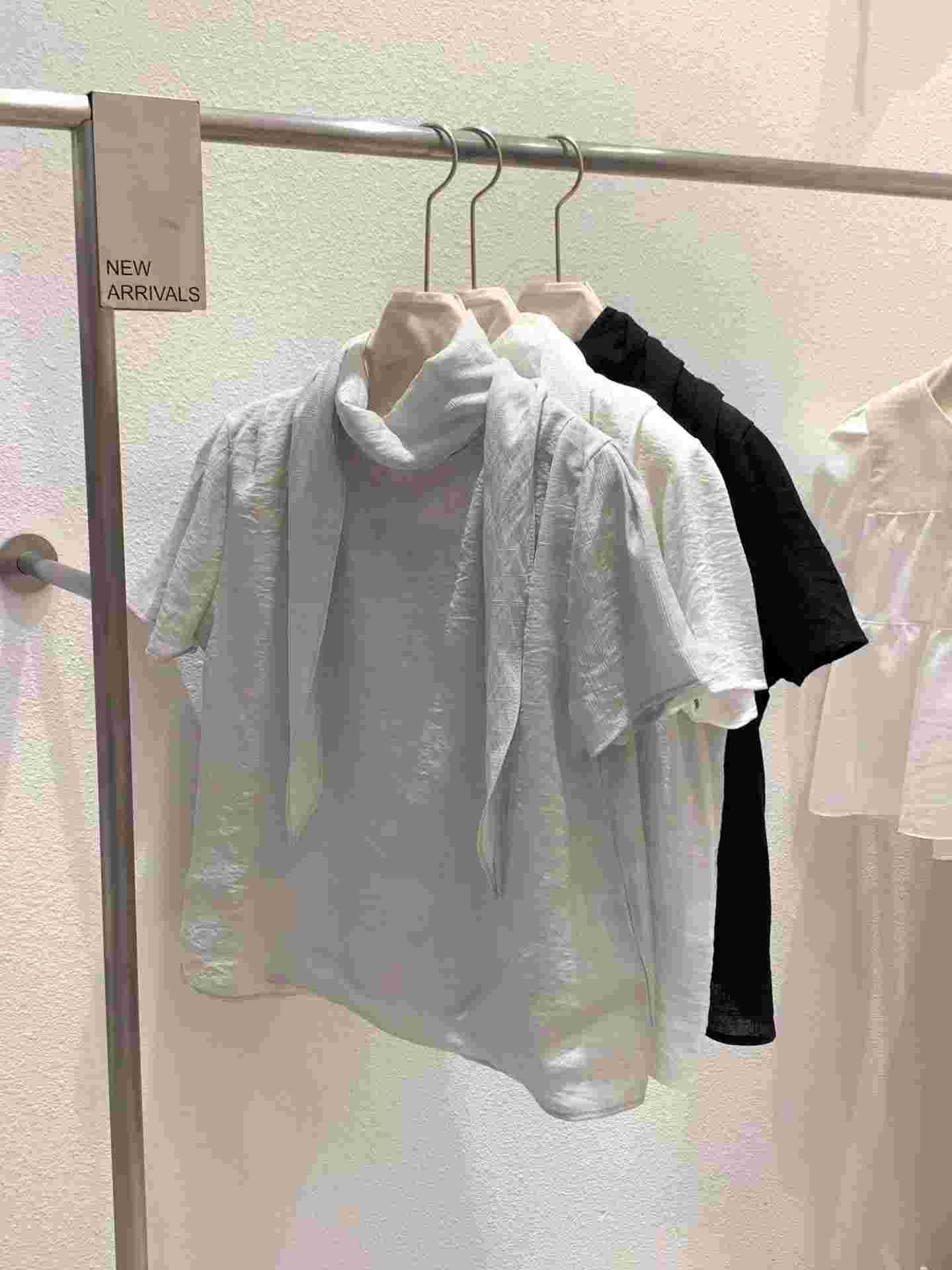 AND韓國東大門直郵女士新款推薦26春夏休閑襯衫蕾絲衫圍巾AND襯衫/蕾絲衫