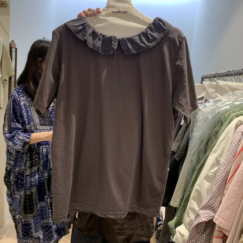 LE JARDINET韓國代購女裝新款休閑推薦人氣熱賣時尚T恤抓絨LE JARDINETT恤