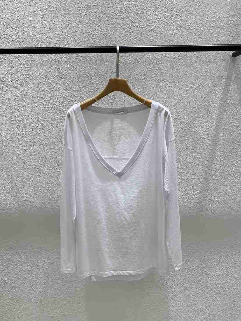 LUCY SALON韓國東大門代購女裝新品26春夏人氣長袖T恤V領LUCY SALON長袖T恤