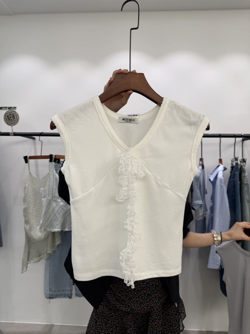 WATERMELON韓國直郵實拍女士新款熱賣職業休閑推薦吊帶背心WATER MELON吊帶/背心