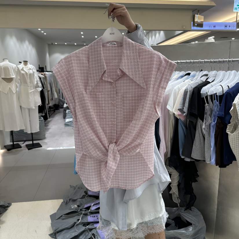 BENE韓國代購女裝新品休閑26春夏推薦熱賣人氣襯衫蕾絲衫BENE襯衫/蕾絲衫