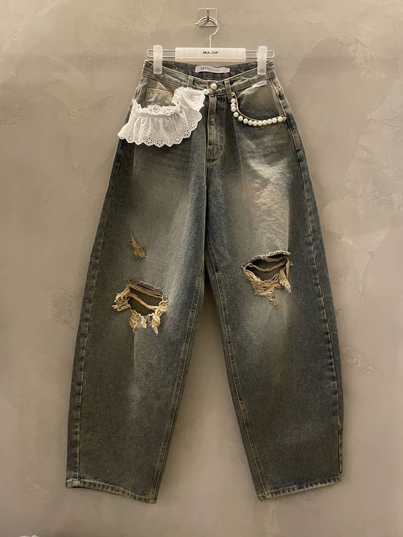 MULCUP韓國代購女士新品26春夏人氣熱賣時尚職業推薦牛仔褲MULCUP牛仔褲