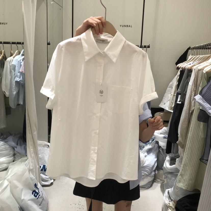 YUNBAL韓國東大門直郵女裝新款26春夏襯衫蕾絲衫不含內搭YUNBAL襯衫/蕾絲衫