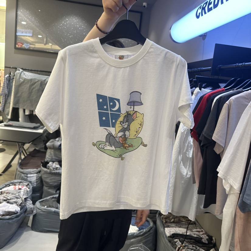 CREDITO韓國東大門直郵女士新品休閑時尚人氣26春夏職業T恤CREDITOT恤